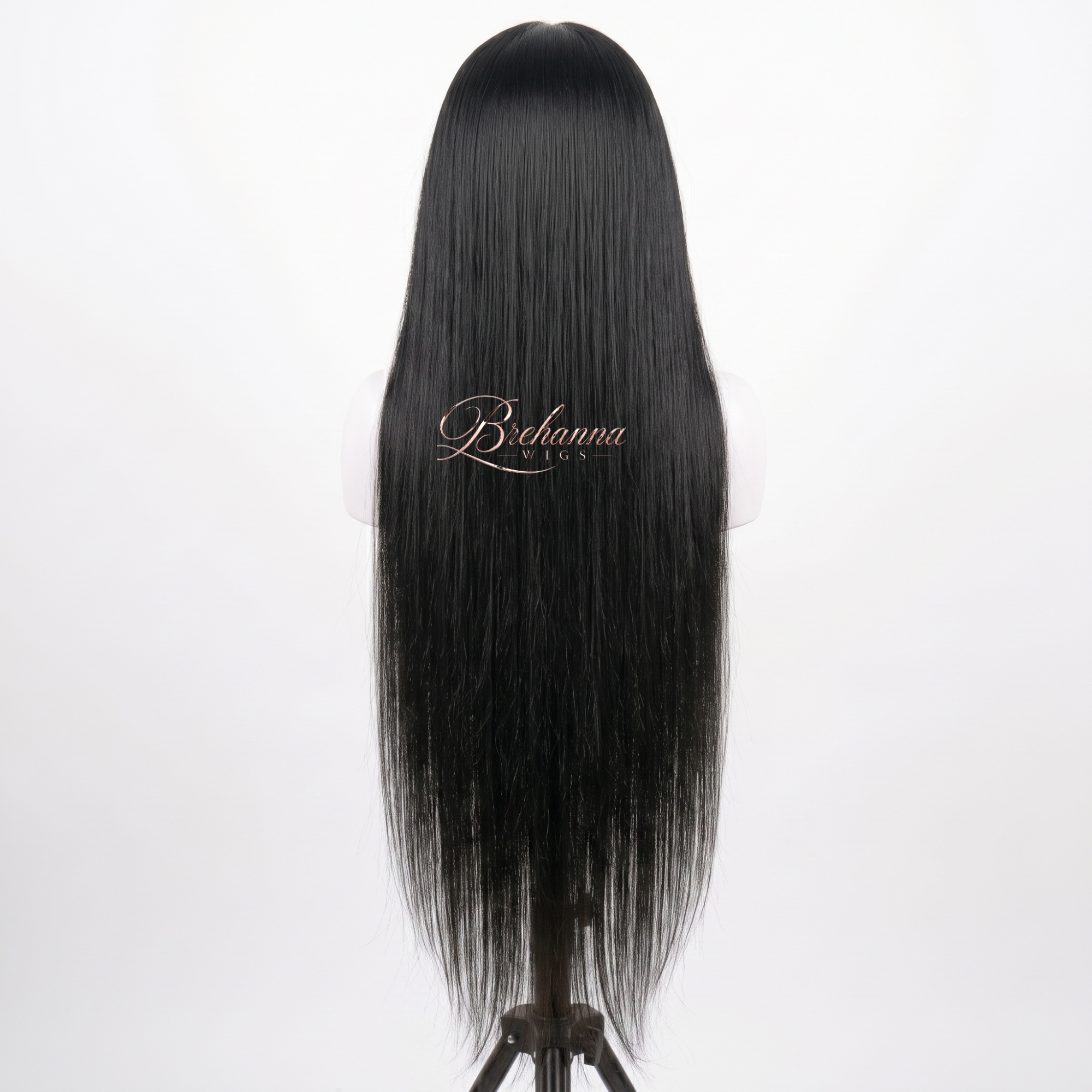 Perruque Lisse noir 30 pouce. 13x6 HD lace - Perruque longue de luxe résistante à la chaleur pour un style glamour