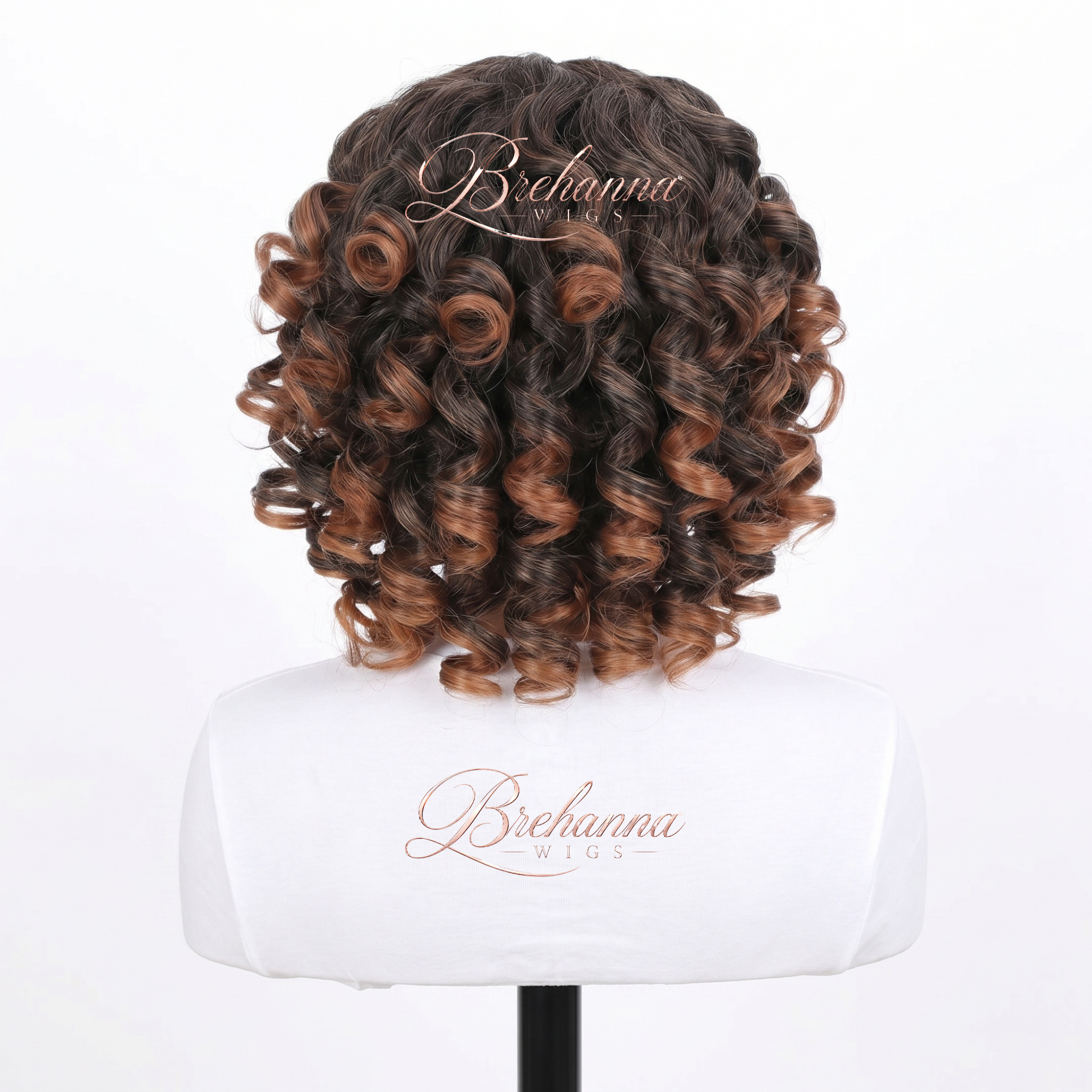 Perruque Naomi Balayage Caramel | Boucles Courtes Volumineuses