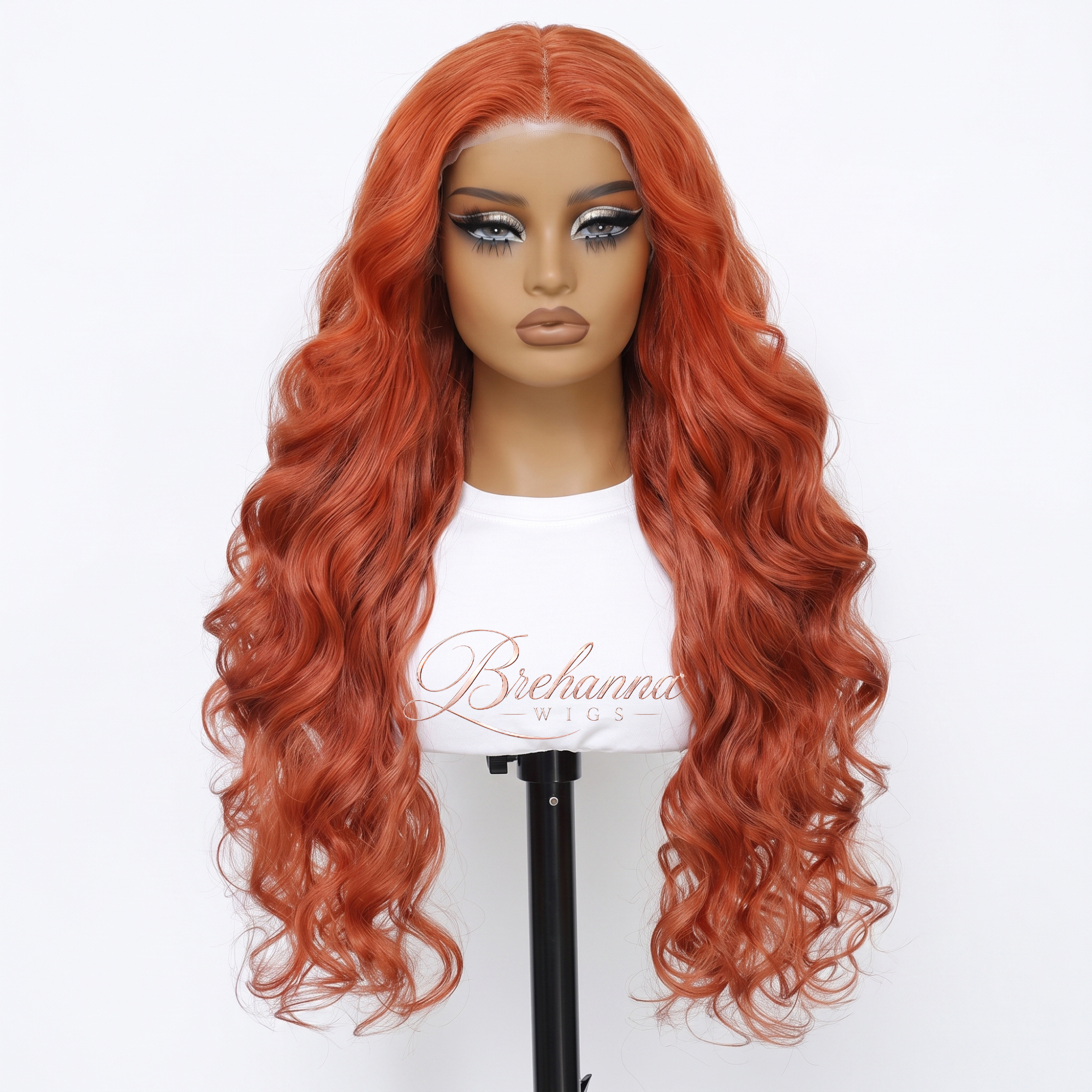 Perruque Loose Deep ginger Ondulée 28 pouce. 13x5x1 lace front - Perruque ondulé longue de luxe résistante à la chaleur pour un style glamour