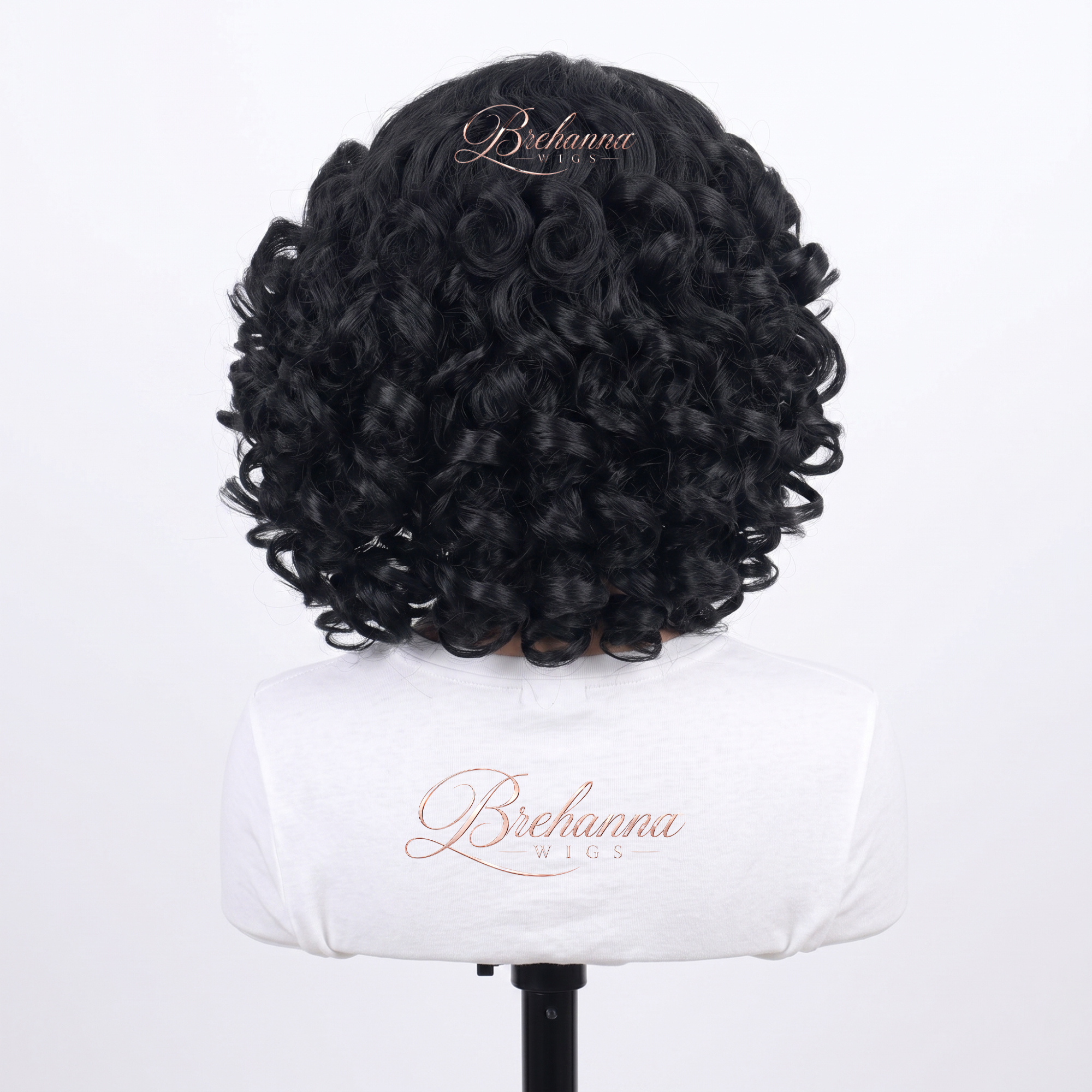 Perruque Sofia Noir Naturel | Boucles Glamour Courtes | Fibre Premium Futura Résistante à la Chaleur
