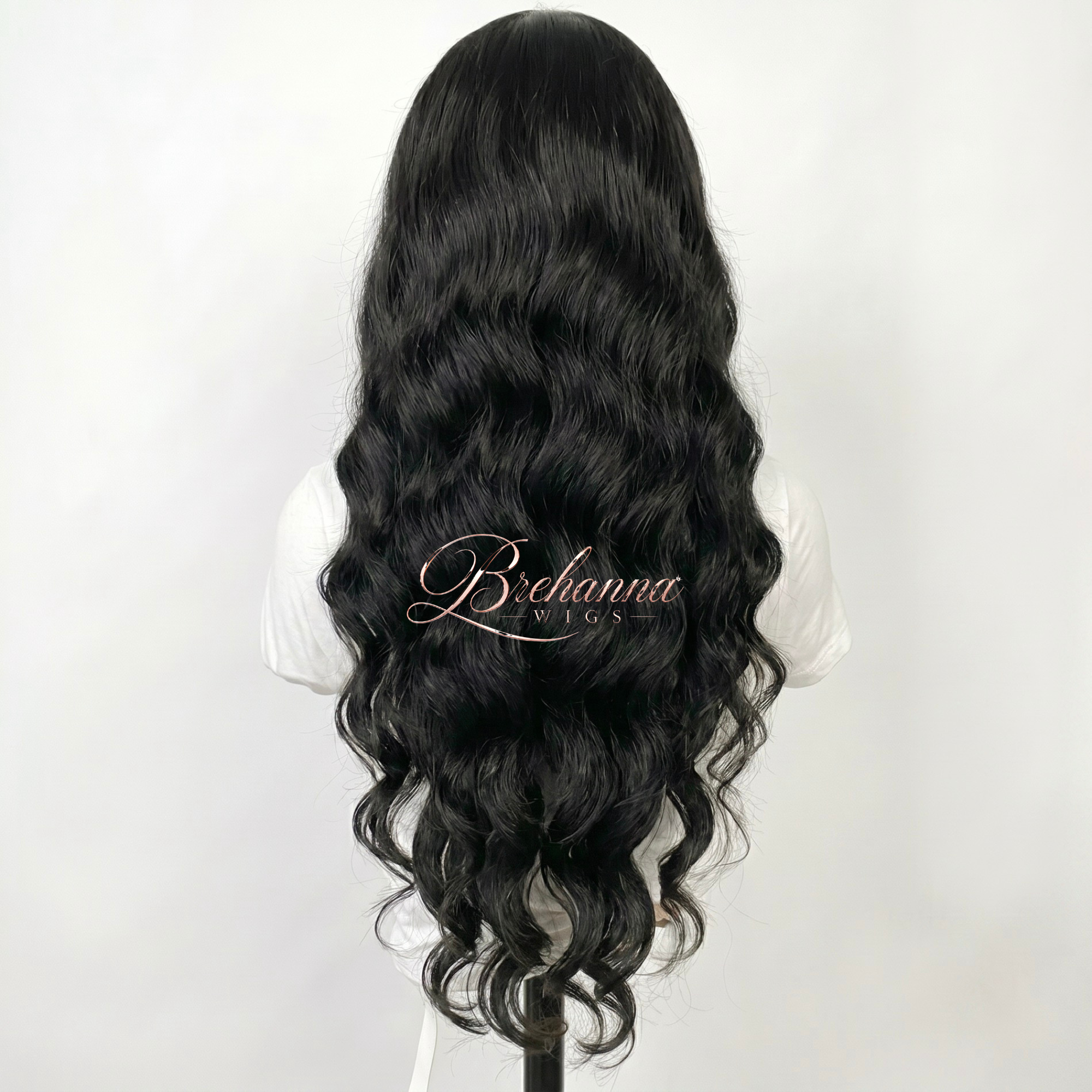 Princesse Wavy Noir 32 pouce. 13x6 HD lace - Perruque ondulé longue de luxe résistante à la chaleur pour un style glamour